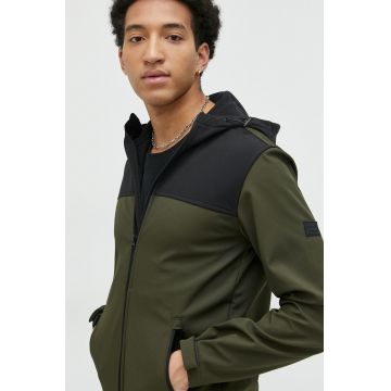 Jack & Jones geaca JJEMARVIN barbati, culoarea verde, de tranzitie