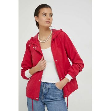 JDY geaca Newhazel femei, culoarea roz, de tranzitie