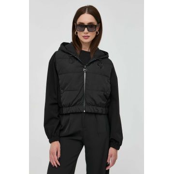 MICHAEL Michael Kors geaca de puf femei, culoarea negru, de tranzitie