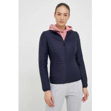 Napapijri geaca femei, culoarea albastru marin, de tranzitie