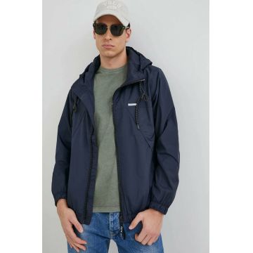 Pepe Jeans geaca Corbin barbati, culoarea albastru marin, de tranzitie