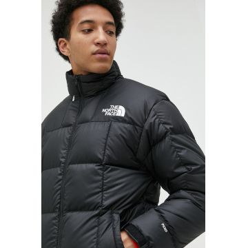 The North Face geacă de puf MENS LHOTSE JACKET bărbați, culoarea negru, de iarnă