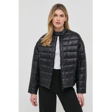 Trussardi geaca Femei, culoarea negru, de tranzitie