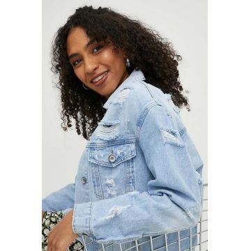 Answear Lab geaca jeans femei, de tranzitie