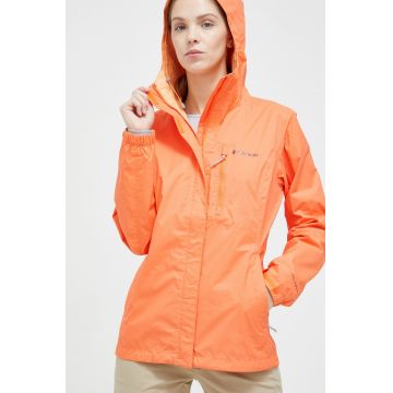 Columbia geacă outdoor Pouring Adventure II culoarea portocaliu, de tranzitie 1760071-468