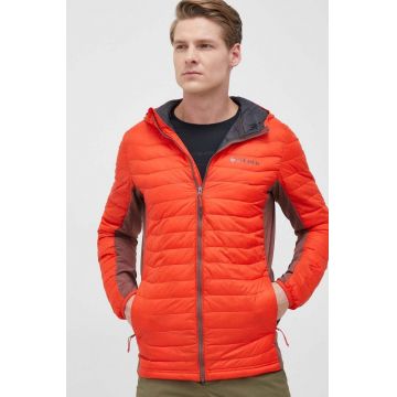 Columbia geaca sport Powder Pass culoarea rosu, de tranzitie
