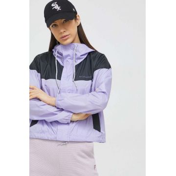 Columbia geacă outdoor Flash Challenger culoarea violet 1989511-010