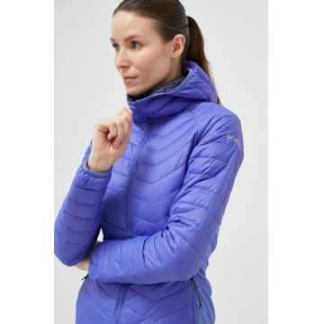 Columbia geacă sport Powder Pass culoarea violet, de tranzitie 1773211-010