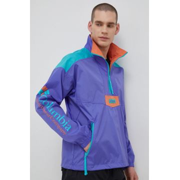 Columbia windbreaker Riptide culoarea violet, de tranzitie