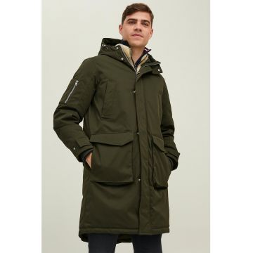 Jack & Jones - Geaca parka cu gluga si finisaj impermeabil la apa