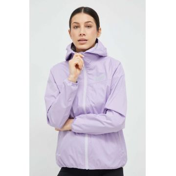 Helly Hansen geaca de ploaie Belfast II femei, culoarea violet