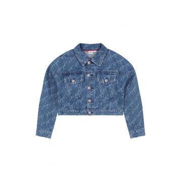 Jacheta crop de denim