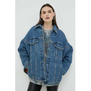 Levi's geaca jeans femei, de tranzitie, oversize