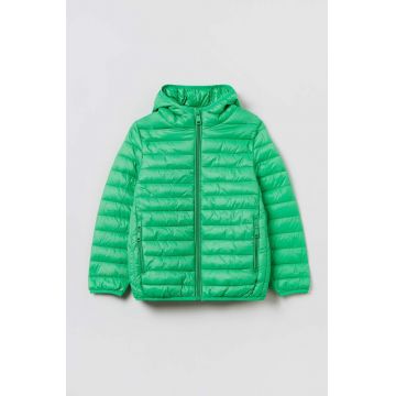 OVS geaca copii culoarea verde