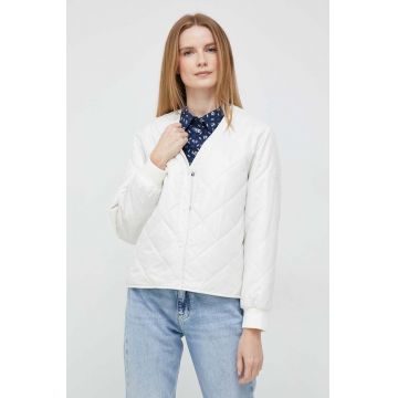 Pepe Jeans geaca femei, culoarea bej, de tranzitie