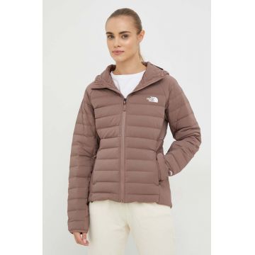 The North Face geaca sport din puf Belleview culoarea maro