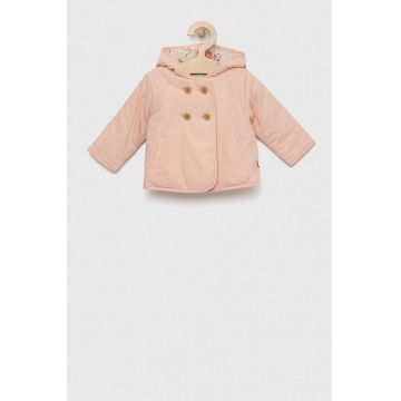 United Colors of Benetton geaca bebe culoarea roz