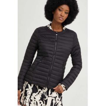 Answear Lab geaca femei, culoarea negru, de tranzitie