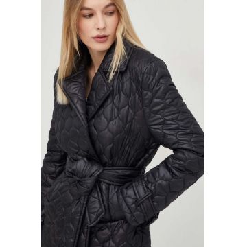 Answear Lab geaca femei, culoarea negru, de tranzitie