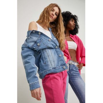 Answear Lab geaca jeans x colecția limitată SISTERHOOD femei, de tranzitie