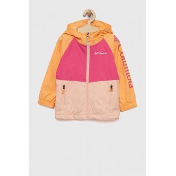 Columbia geaca copii Dalby Springs Jacket culoarea portocaliu