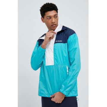 Columbia geaca outdoor Flash Challenger culoarea turcoaz, de tranzitie