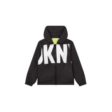 Dkny geaca reversibila pentru copii culoarea negru