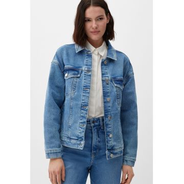 Jacheta de denim cu maneci cazute