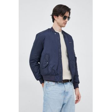 Pepe Jeans geaca bomber Corey barbati, culoarea albastru marin, de tranzitie