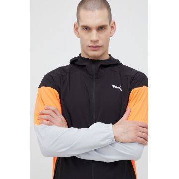 Puma jachetă de alergare RUN Lightweight culoarea negru, de tranzitie