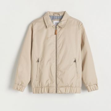 Reserved - Jachetă căptușită, cu buzunare - Bej