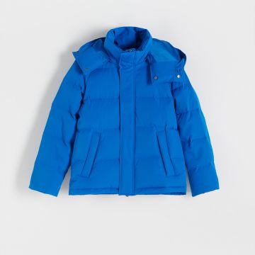 Reserved - Jachetă tehnică cu umplutură din puf și adaos de Sorona PREMIUM - Albastru