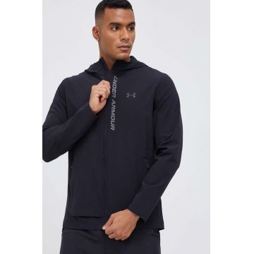 Under Armour jachetă de alergare OutRun The Storm culoarea negru