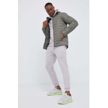 4F geaca barbati, culoarea verde, de tranzitie
