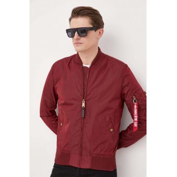 Alpha Industries geacă bomber culoarea bordo, de tranzitie 191103.184-Burgundy