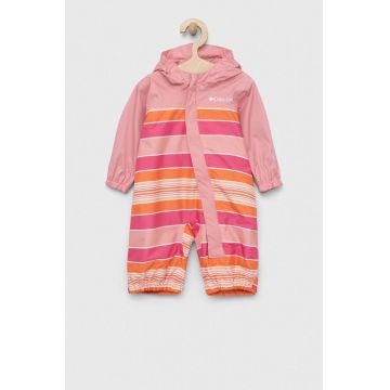 Columbia combinezon bebe Critter Jitters II Rain Suit culoarea roz