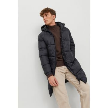 Jack & Jones - Geaca cu gluga si aspect matlasat