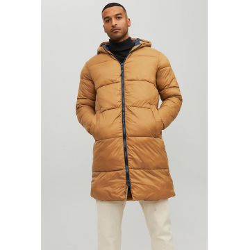 Jack & Jones - Geaca cu gluga si aspect matlasat