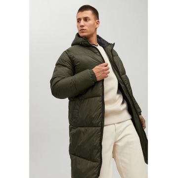Jack & Jones - Geaca cu gluga si aspect matlasat