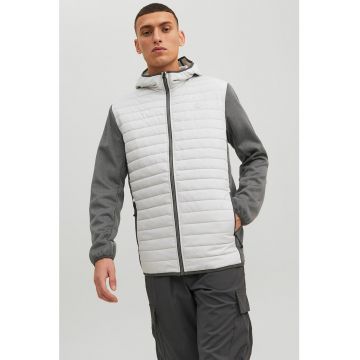 Jack & Jones - Jacheta cu gluga - vatelina si aspect matlasat