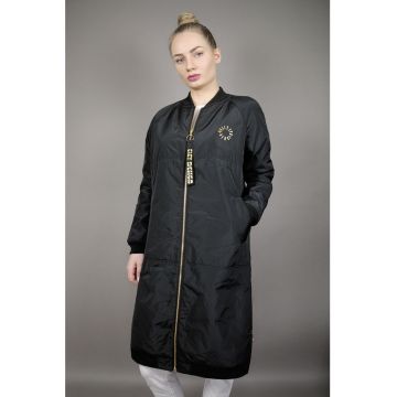 Jacheta lunga cu maneci raglan