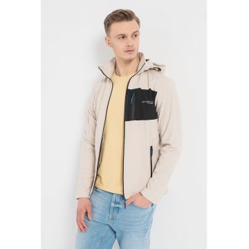 Jack & Jones - Jacheta cu gluga si buzunare cu fermoar Tyson Softshell