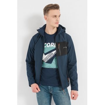 Jack & Jones - Jacheta cu gluga si buzunare cu fermoar Tyson Softshell