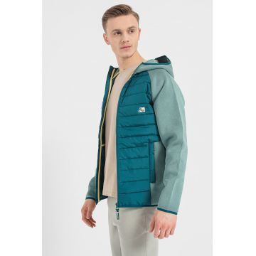 Jack & Jones - Jacheta cu gluga si segmente matlasate Logan
