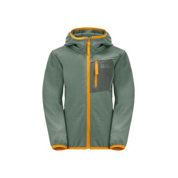 Jack Wolfskin geaca copii ACTIVE JACKET K culoarea verde