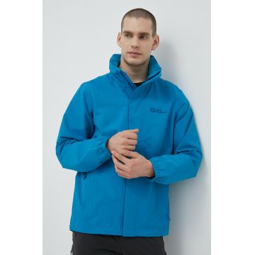 Jack Wolfskin geaca outdoor Stormy Point culoarea verde