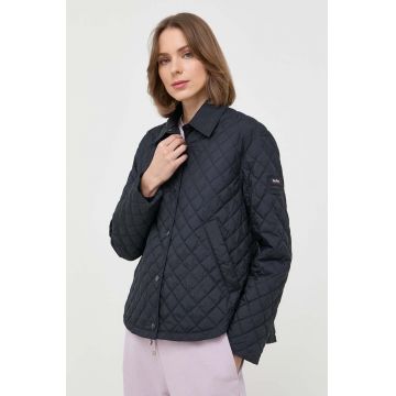 Max Mara Leisure geaca de ploaie femei, culoarea albastru marin, de tranzitie