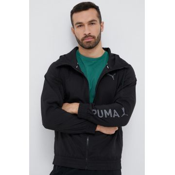 Puma jacheta de antrenament Fit culoarea negru, de tranzitie