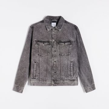 Reserved - Geacă din denim - Gri deschis