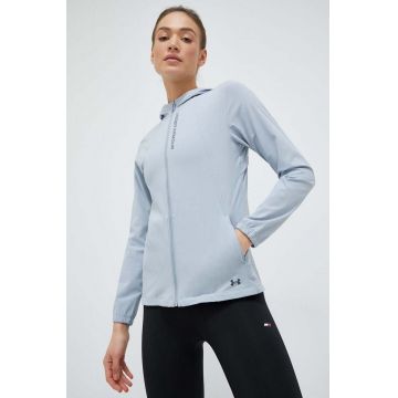 Under Armour jachetă de alergare OutRun the Storm culoarea gri